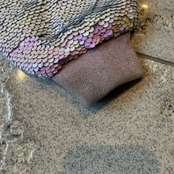 Lola and the Boys Sequins Flip Care Bear Bomber Jacket Size 4 - Picture 10 of 13